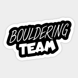 Bouldering team Sticker